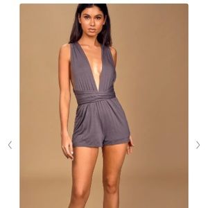 Lulus wrap tie romper